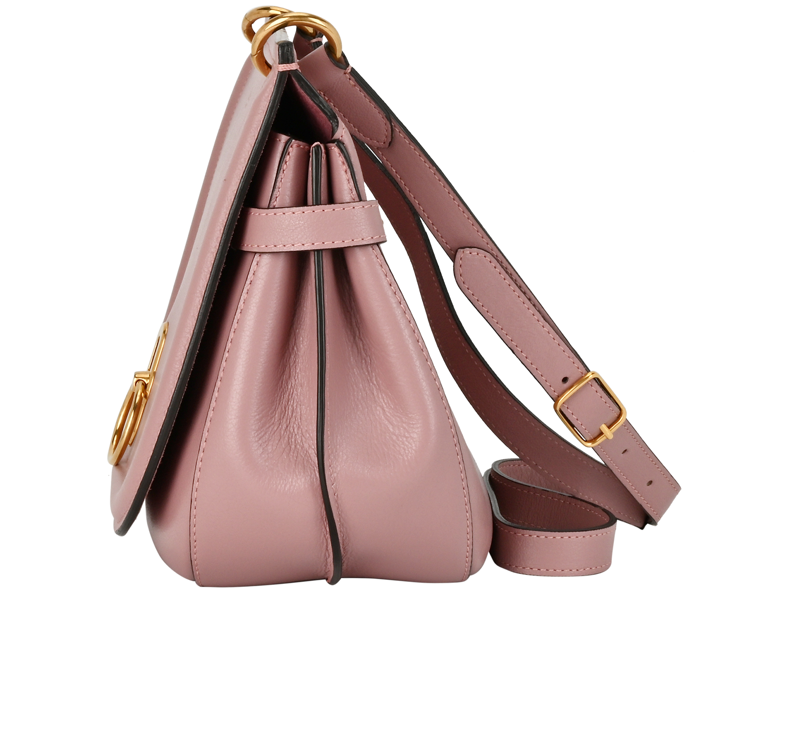 Medium Amberley, &pound;420, Handbags, Pink, Leather, Bottom view